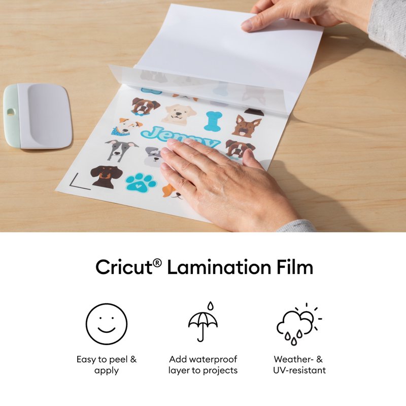 Lamination Film Sheets 8.5x11 Inch Pack of 30 for Cricut and Printable Projects