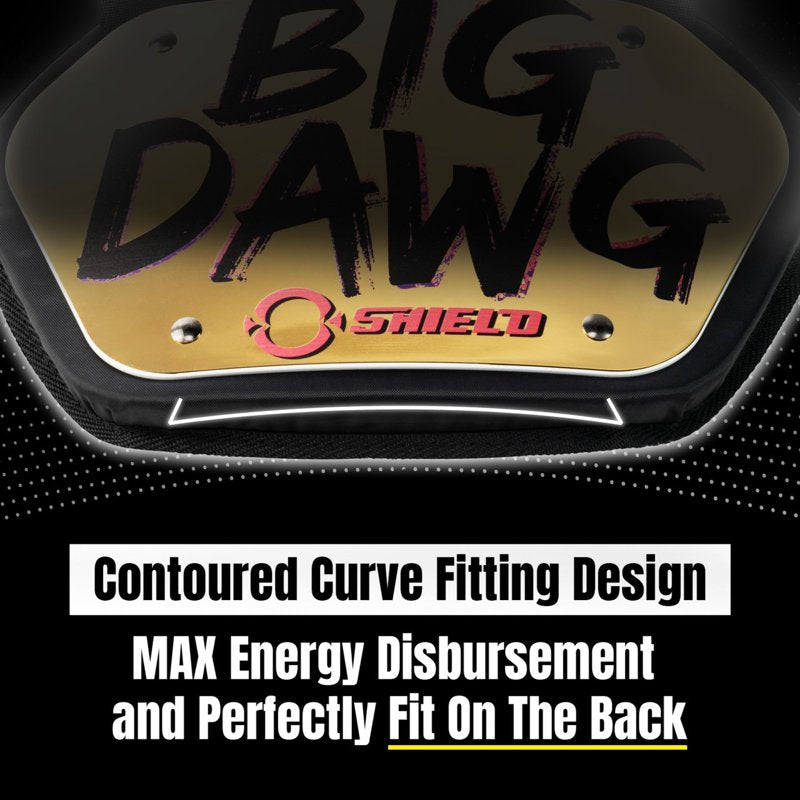 Adult Football Back Plate for Impact Protection - Lightweight & Ventilated
