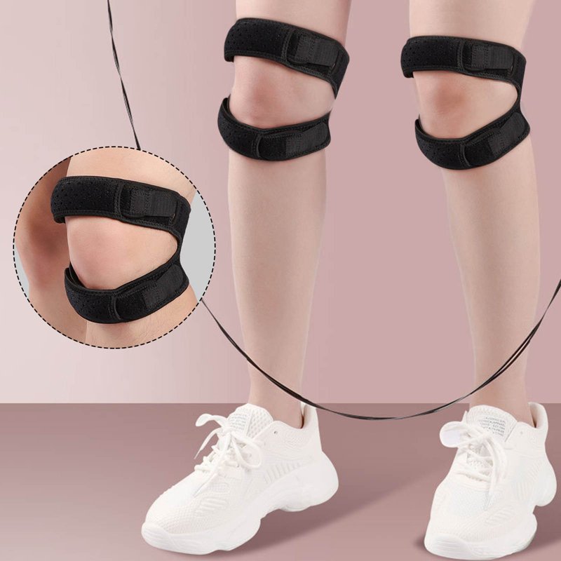 Sport Knee Support Brace with Patella Stabilizer - Anti-Slip Compression for Fitness & Running