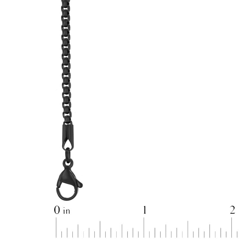 Stainless Steel Chain Set with Blue and Black IP Plated Links - Durable Jewelry Accessory