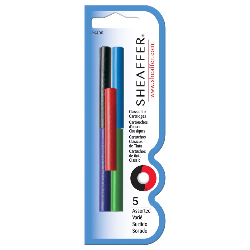 Sheaffer Ink Cartridges - Assorted Pack for Calligraphy Pens, 5-Count