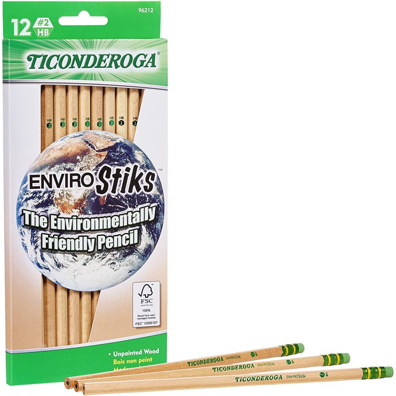 Wooden Pencil #2 HB Soft Lead Dozen - Reforested & Biodegradable