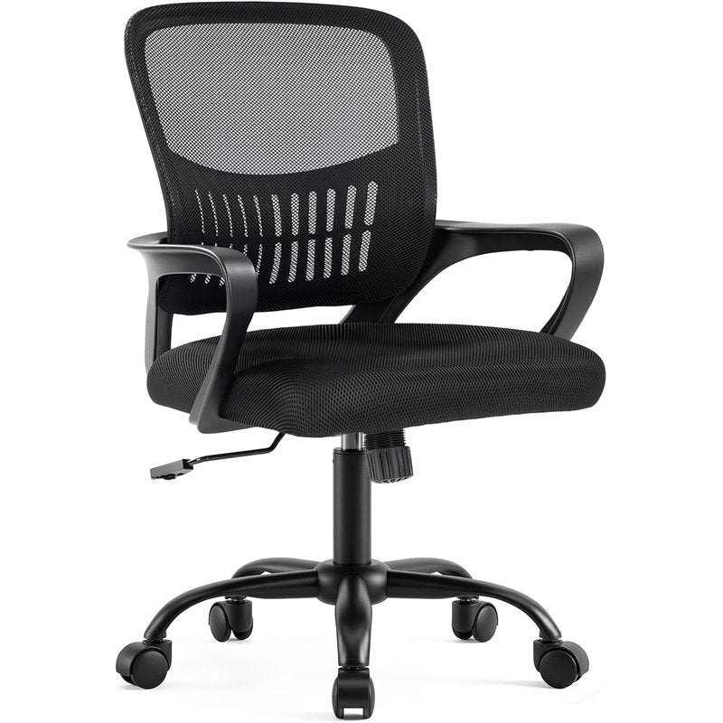 Ergonomic Mesh Office Chair with Lumbar Support, Adjustable Height, Breathable Back