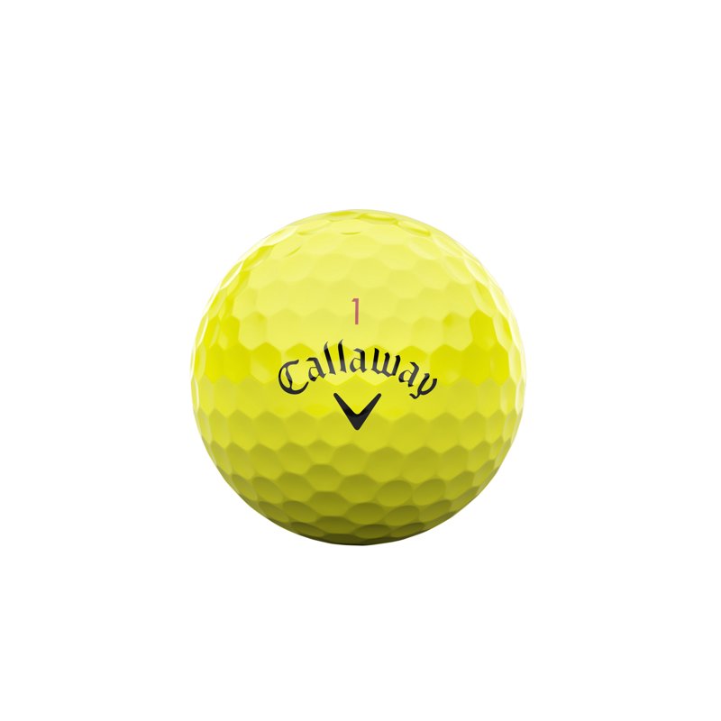 (2 Pack) Callaway Chrome Tour Golf Balls - Yellow 12pk, 2026 Variation: Yellow 2 Pack