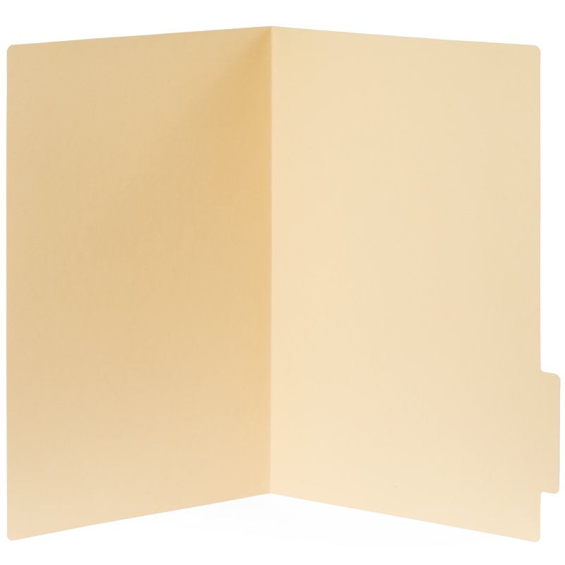 11x17 Manila File Folders - 60 Pack with 1/3 Tab Cut, Durable Cardstock