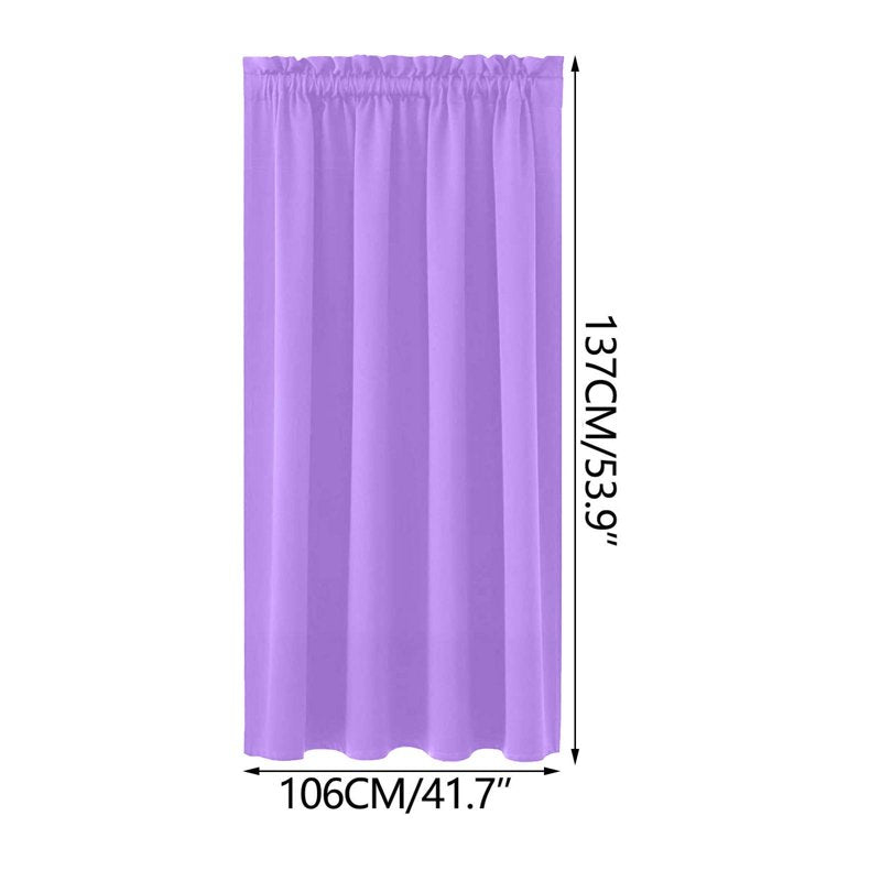 Blackout Fabric Curtains 42x54in for Living Room & Bedroom - Insulated Noise Reducing Window Drapes