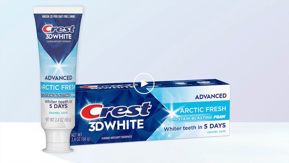 Crest 3D White Advanced Arctic Fresh Whitening Toothpaste - Pack of 3