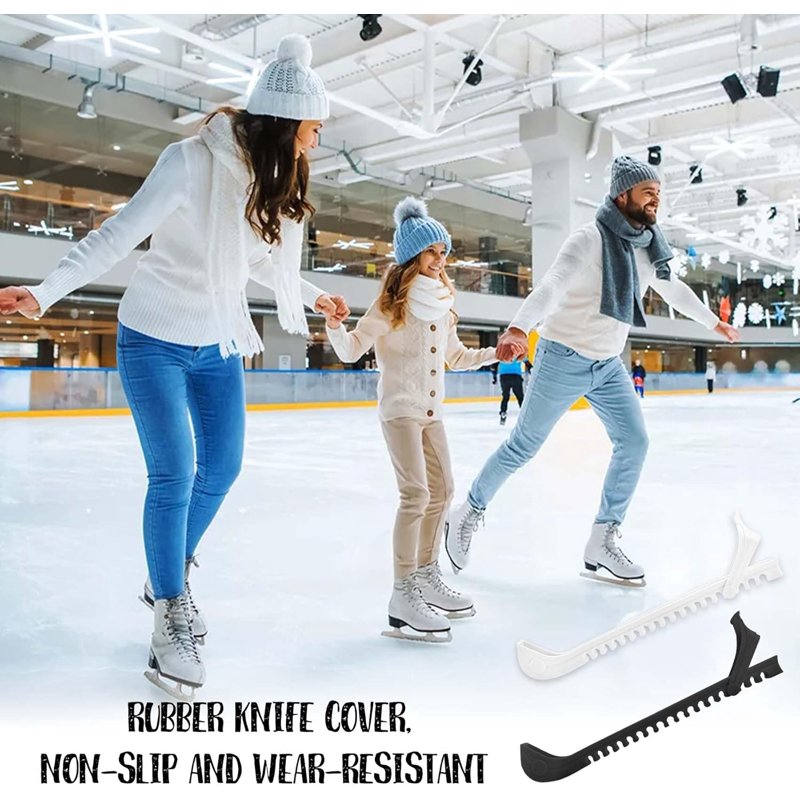 Ice Skate Blade Guards 2 Pack - Adjustable Durable Protectors for Hockey & Figure Skates