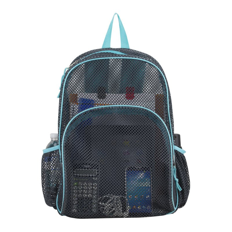 Mesh Backpack with Padded Shoulder Straps - Stylish Lightweight Travel Bag