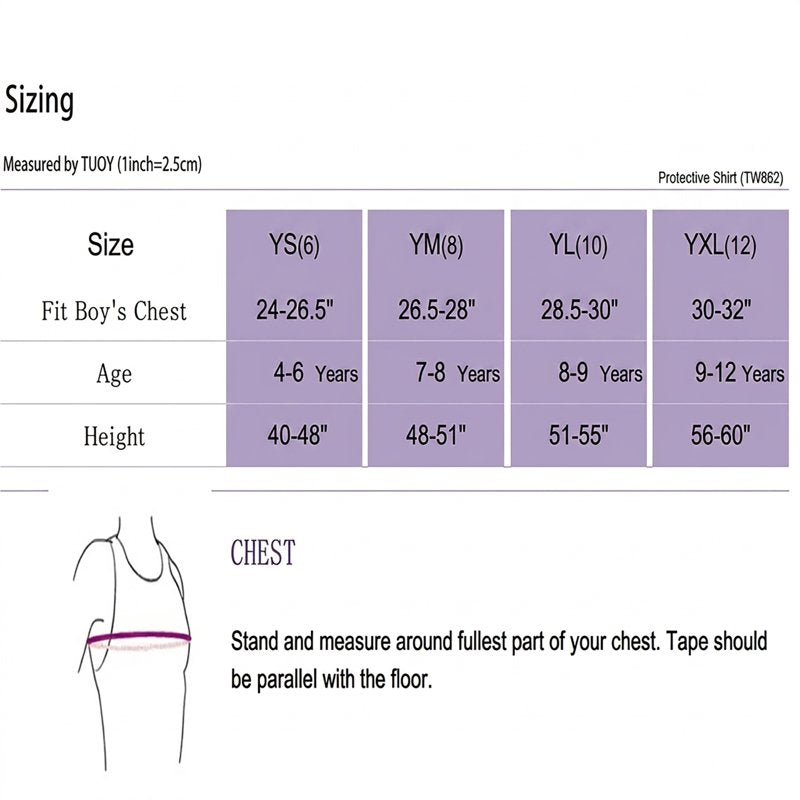 Kids Youth Padded Compression Shirt - Impact-Absorbing Long Sleeve Protective Top
