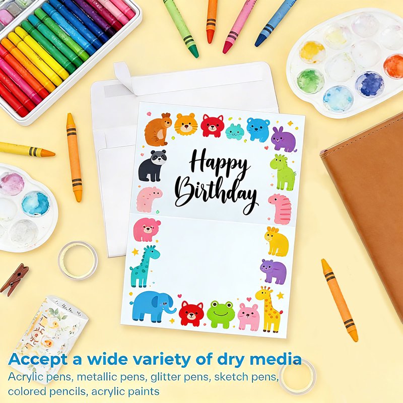 Blank Greeting Cards and Envelopes Set - DIY Invitations & Mailing