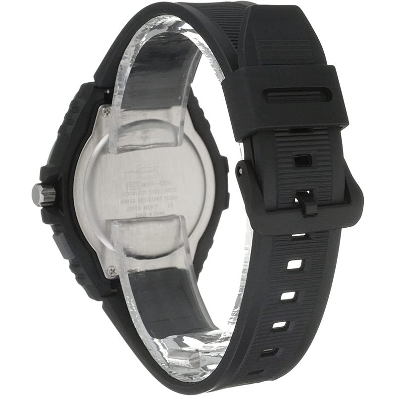 Men's Sport Analog Watch with Metal Bezel Water Resistant 100M - Multiple Colors