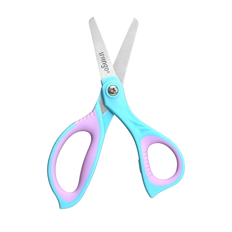 Kids Safety Scissors Set - 4-Pack 5.5-Inch Rounded Tip Craft & School Scissors