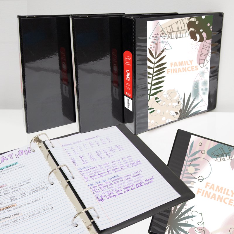 Heavy-Duty 3-Ring View Binder with Slant D-Rings, Holds 480 Sheets, Assorted Colors