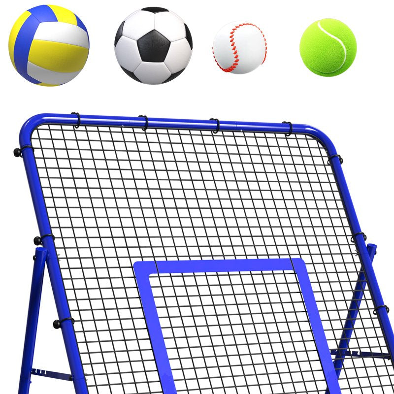 7x4 FT Adjustable Sports Rebounder Net for Volleyball Soccer Baseball Tennis Training