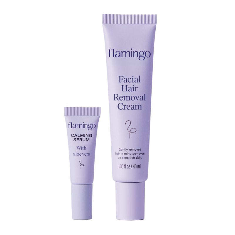 Women’s Facial Hair Removal Cream with Calming Serum - 2 Pack, Gentle & Fragrance-Free