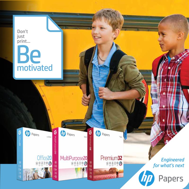 HP Multipurpose Printer Paper 8.5x11 20lb Bright White 10 Ream Case – 5000 Sheets