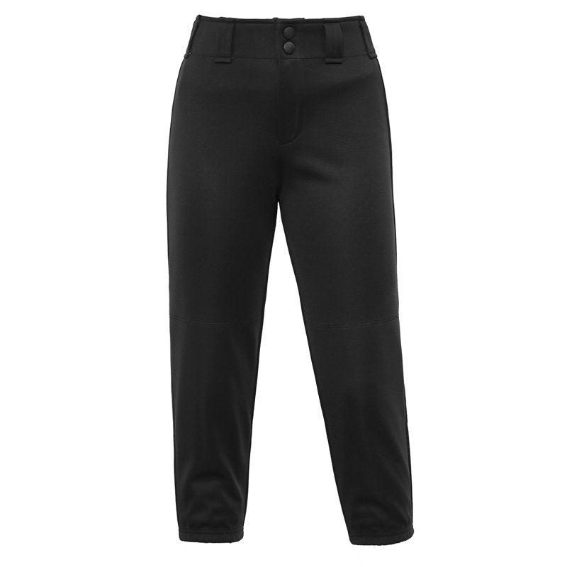 Youth Baseball Pants Kids Softball Trousers Low Rise Tournament Fastpitch Black