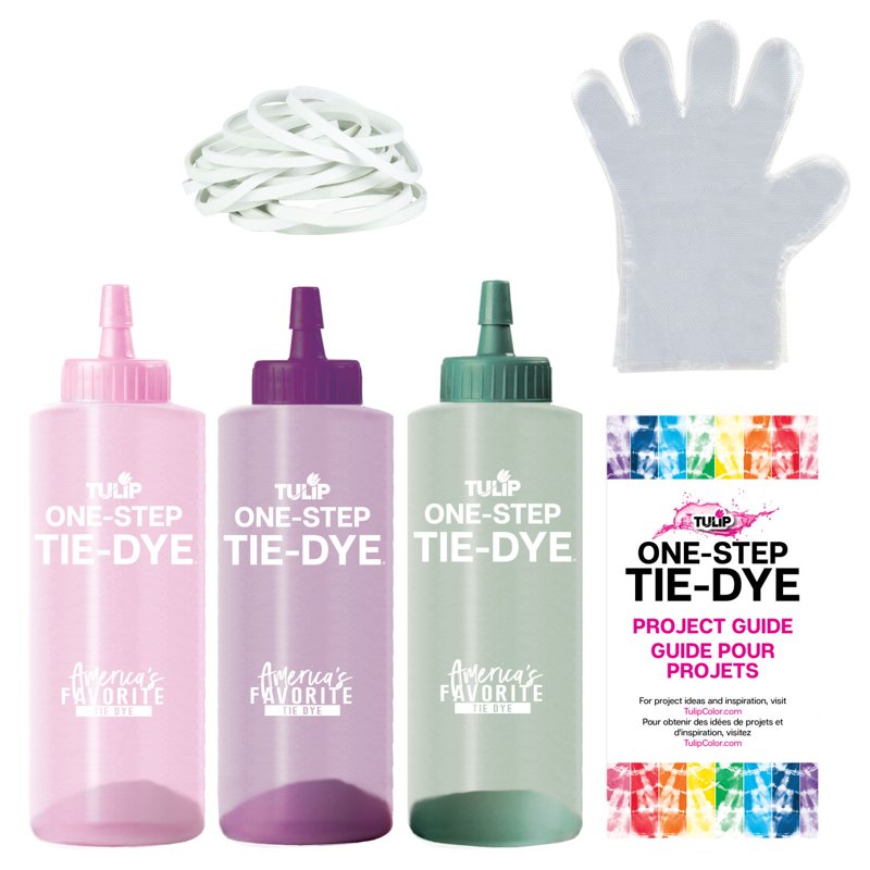 Botanical Tie-Dye Kit for Fabric Painting - 3 Colors, Up to 9 Projects