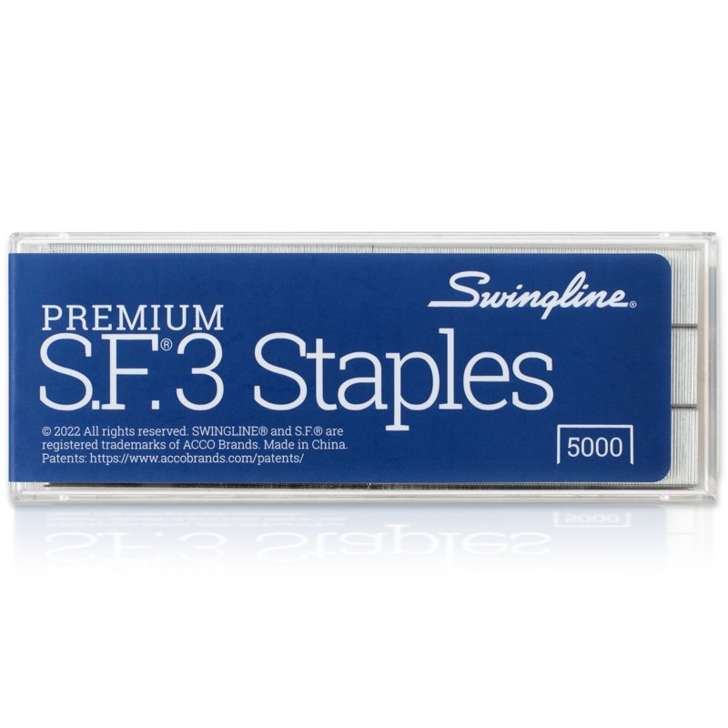 Swingline SF3 Premium Staples - 14 Leg Length, 105 Staples per Strip, 5000 in Box