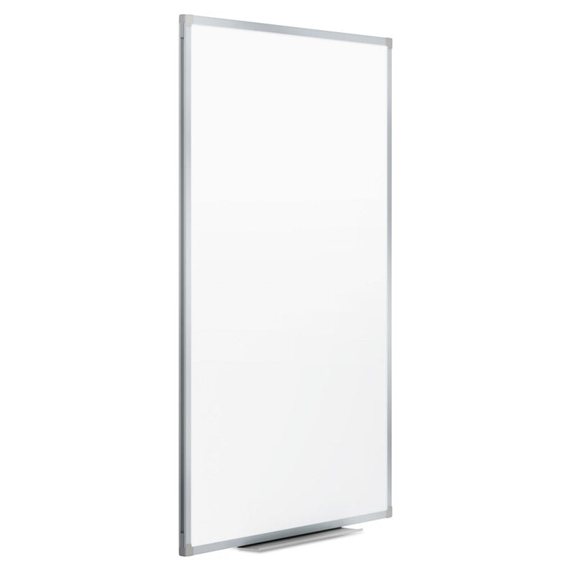 Melamine Whiteboard 3x2 ft with Aluminum Frame, Dry-Erase Surface