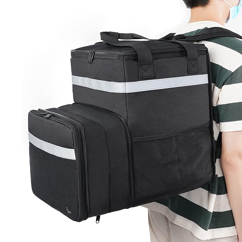 Insulated Food Delivery Backpack with Expandable Design & Leakproof Waterproof Material