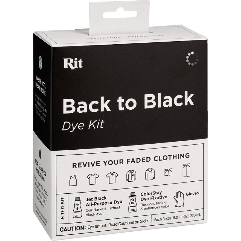 Fabric Dye Kit for Clothing & Upholstery - Black Color Restorer