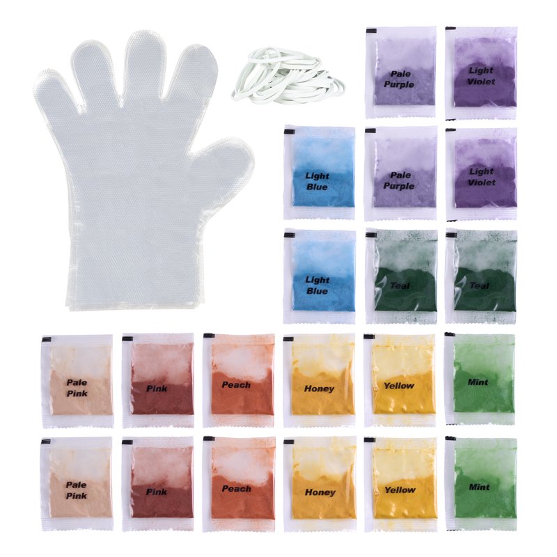 Pastel Tie-Dye Refill Pack - Eco-Friendly 20 Colors for DIY Tie-Dyeing