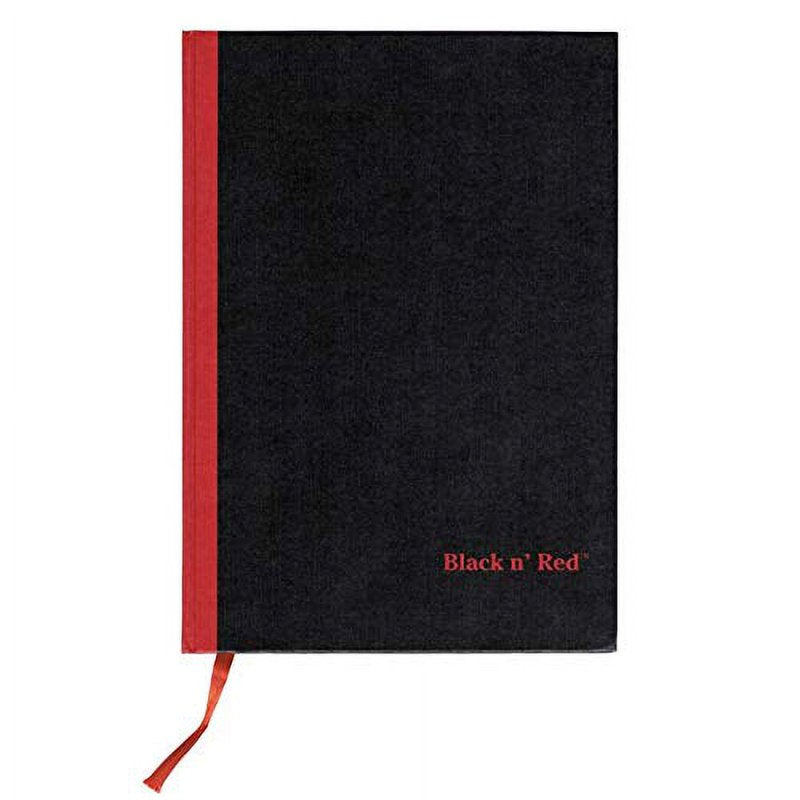 Black n' Red Hardcover Notebook - 11.75 x 8.25 Inches, 192 Pages