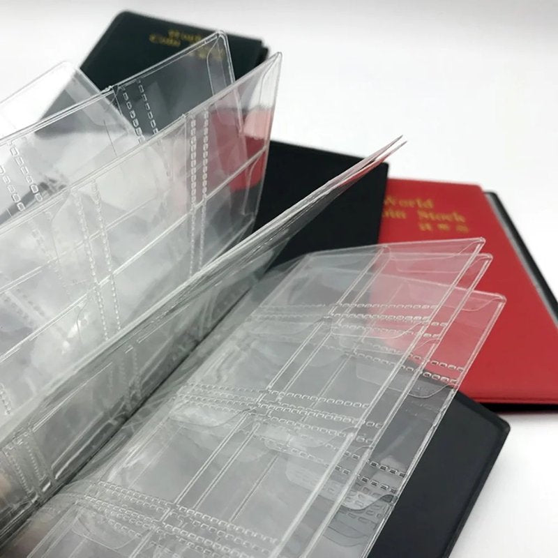 Coin Album Book with 120 Pockets for Coins and Collectibles - Compact & Durable