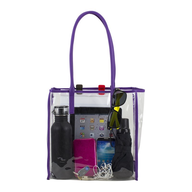 All-Purpose Clear Security Tote Bag - Durable PVC Stadium & Event Bag