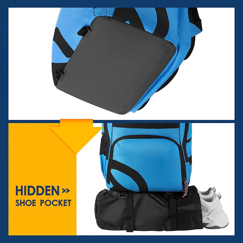 Large Sports Backpack for Basketball Soccer Volleyball & Travel - 35L Capacity