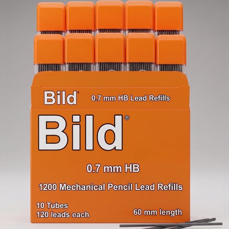 Bulk 1200 HB #2 Mechanical Pencil Lead Refills - Universal 0.7mm Set