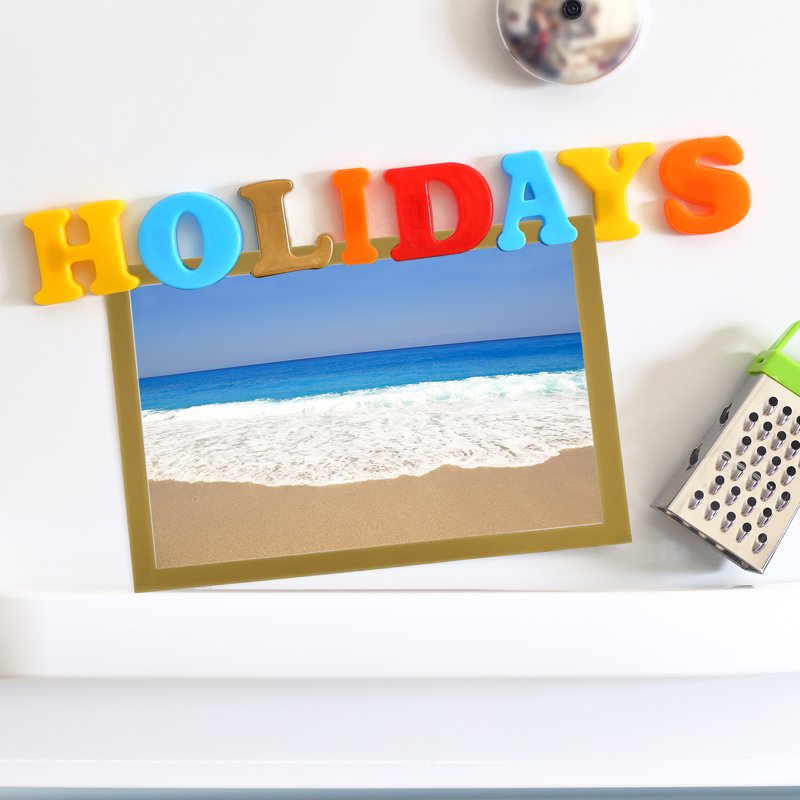 Magnetic Picture Frame Set - Self-Adhesive Refridge Photo Holders for Wall or Surface