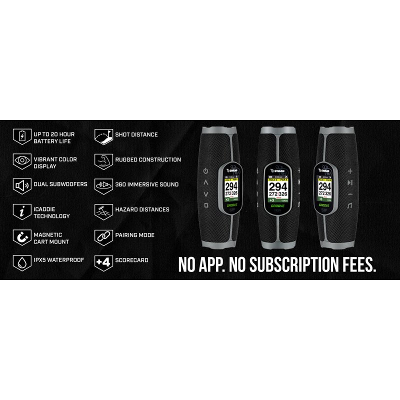 Izzo Golf Swami Groove GPS Speaker — No App or Subscription