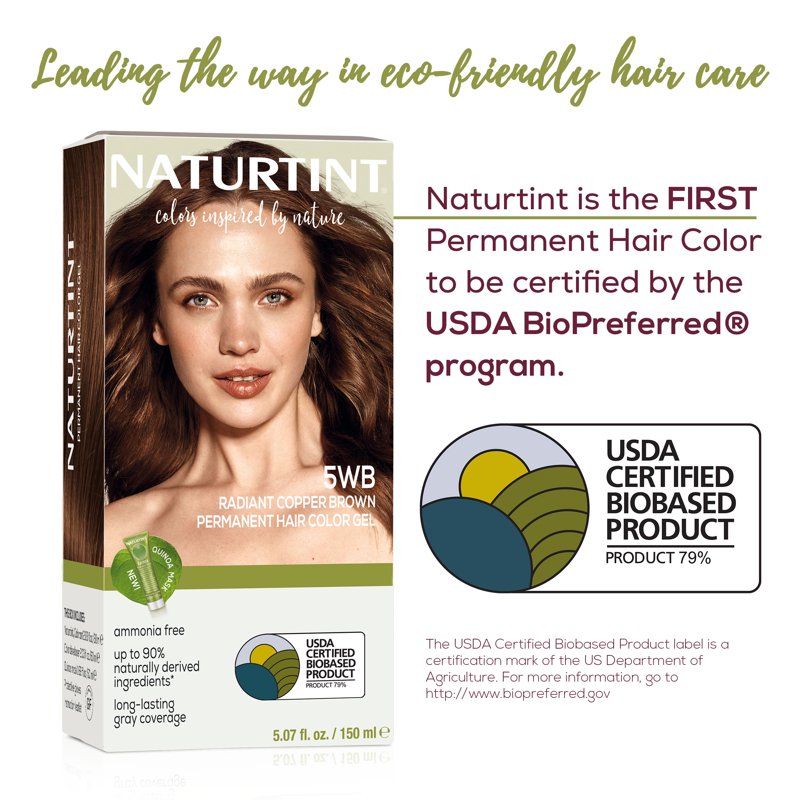 Natural Hair Color Kit - Permanent, Vegan, No Ammonia, Long-Lasting Shades
