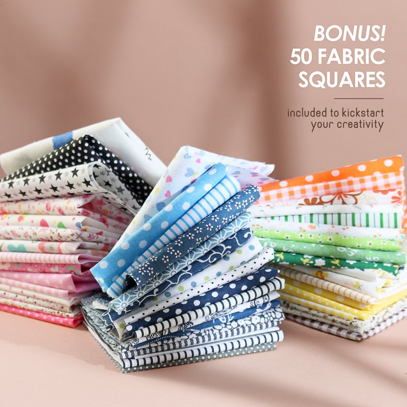 Mini Portable Sewing Machine Kit for Beginners & Kids - Craft Supplies Included