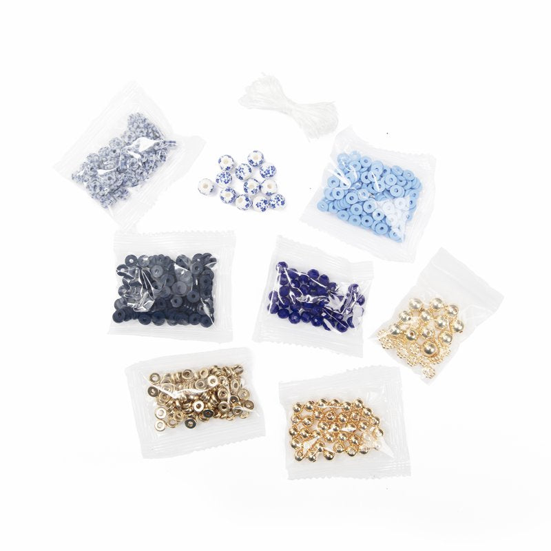 DIY Bead Bracelet Kit with 564 Beads for Custom Stack Bracelets - Unisex Adult Jewelry Making