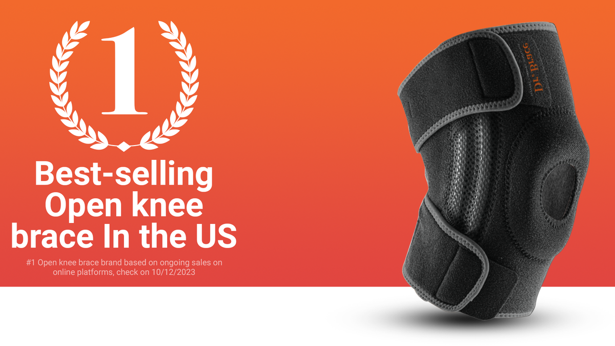 Compression Knee Brace with Stabilizers & Gel Pads - Support for Pain & Sports
