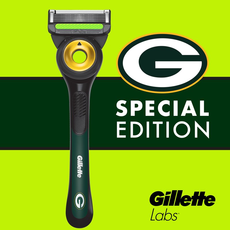 Gillette Labs Special Edition Razor for Men with Exfoliating Bar, 1 Handle 1 Blade Refills