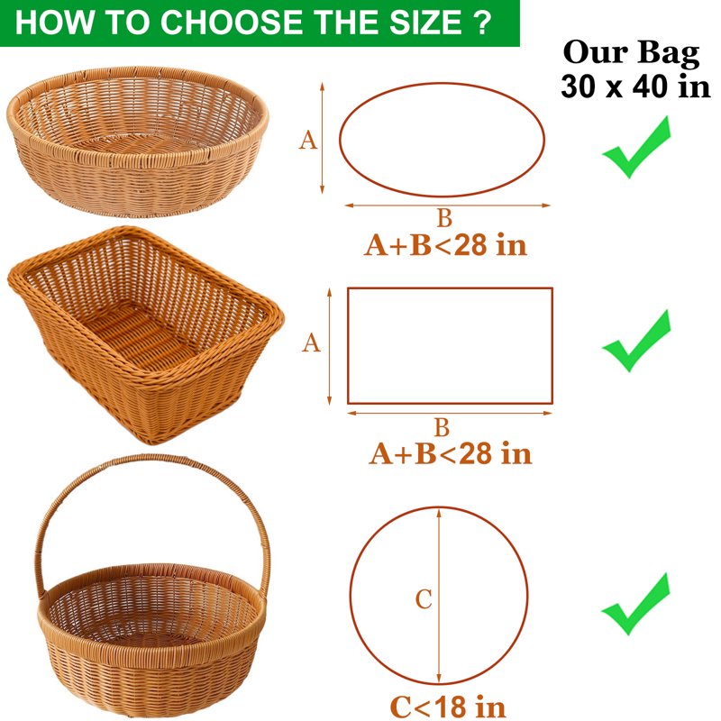 Large Clear Cellophane Gift Bags 30x40 Inch - Bulk Pack of 5 Heavy Duty Wraps for Baskets & Party Favors