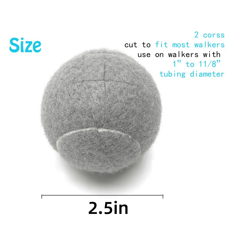 Tennis Balls for Walkers 4 Pcs - Floor Protection & Gliding