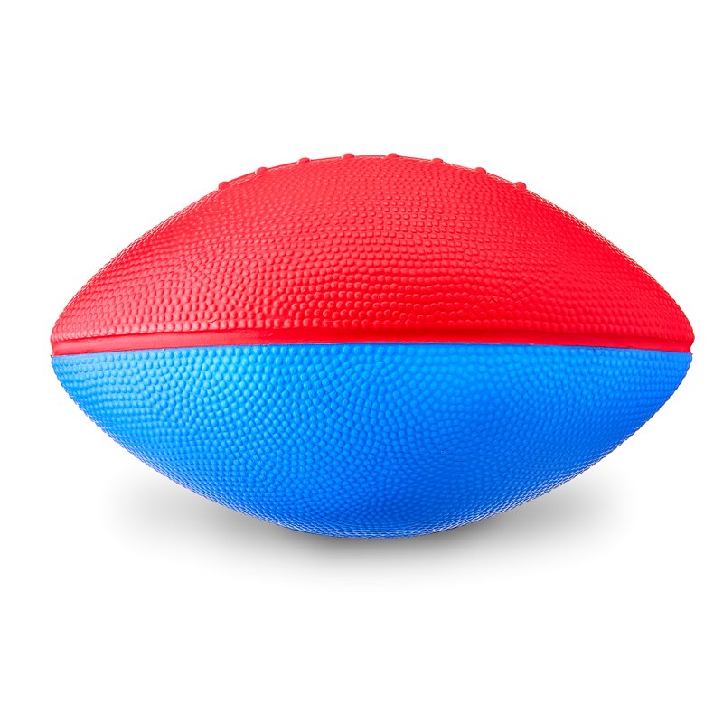 Foam Football Toys for Kids 8.5 Inch Red and Blue Lightweight Play Ball