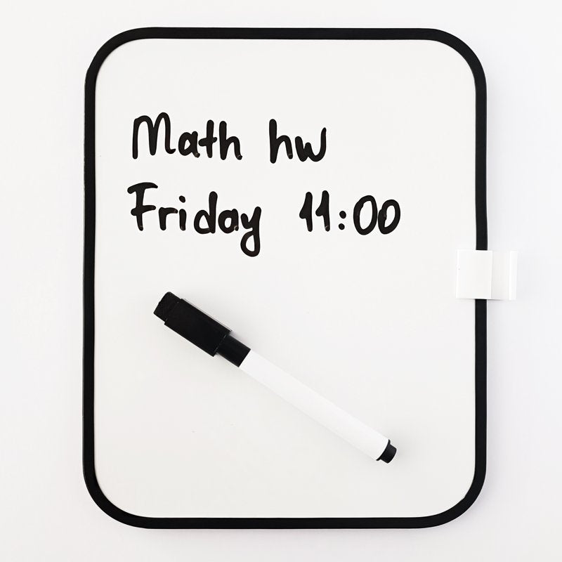 Magnetic Whiteboard Dry-Erase Mini Board with Marker & Magnets 6x8