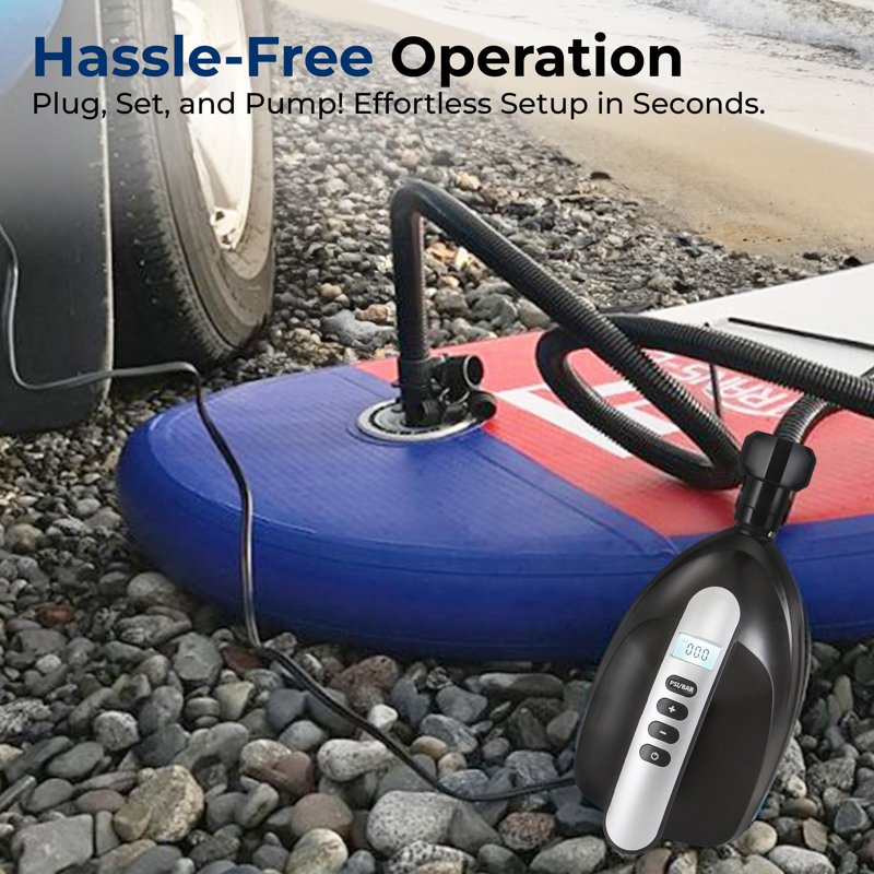 Electric Air Pump Compressor for Inflatable Stand-Up Paddle Boards & Water Sports