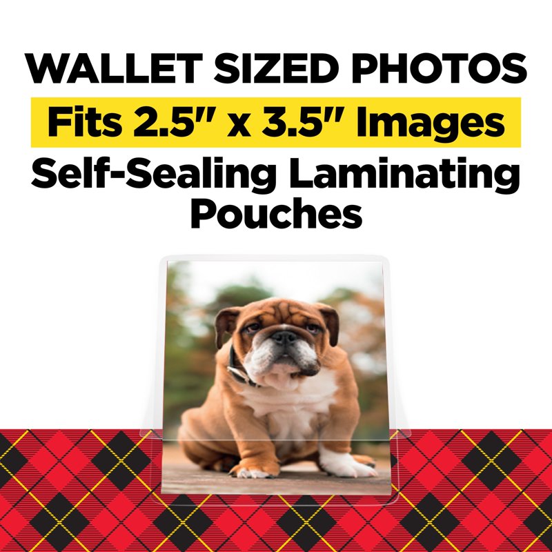Self Seal Laminating Pouches 5x7 Inch Gloss Pack of 5 Sheets
