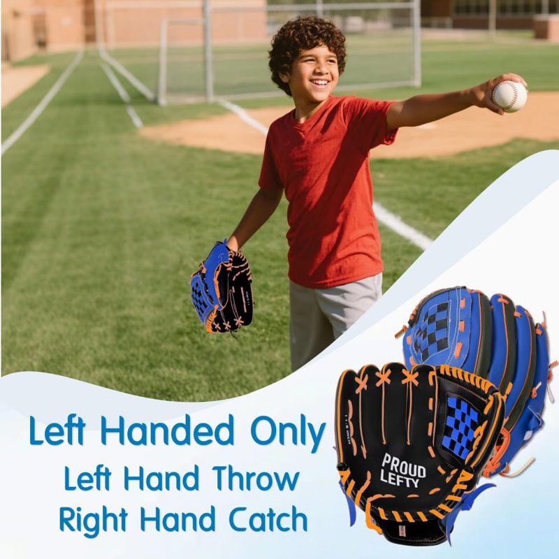 Left Handed Kids Baseball Glove 11.5in Youth Training Glove for Lefty Players