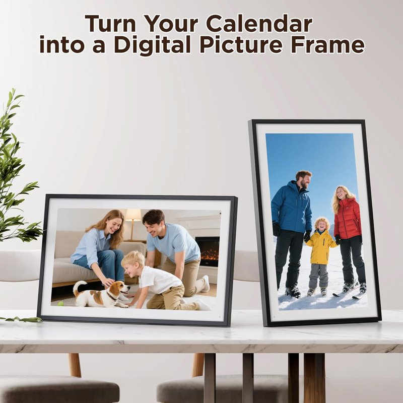10.1 Inch Smart Digital Calendar with HD Touchscreen, Meal Planner & Chore Chart