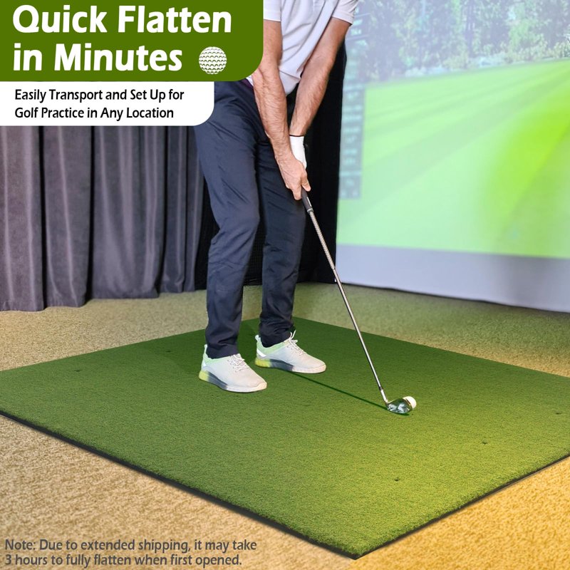 Bearwill Golf Mat 5ft x 4ft Practice Hitting Mat - 31mm High-Density Turf