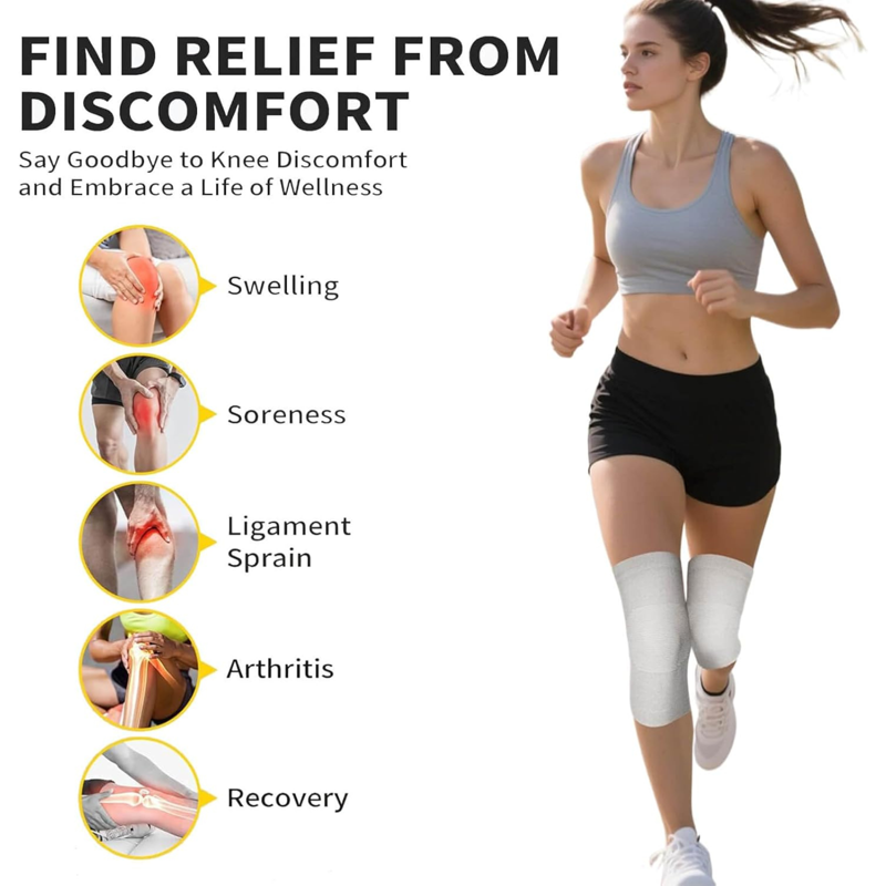 Premium Bamboo Charcoal Knee Sleeve Support for Arthritis & Running